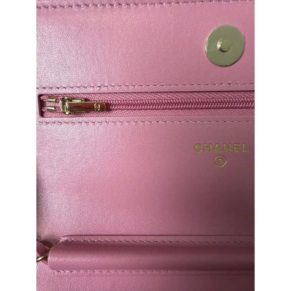 CHANEL Tweed Wallet On Chain Bag